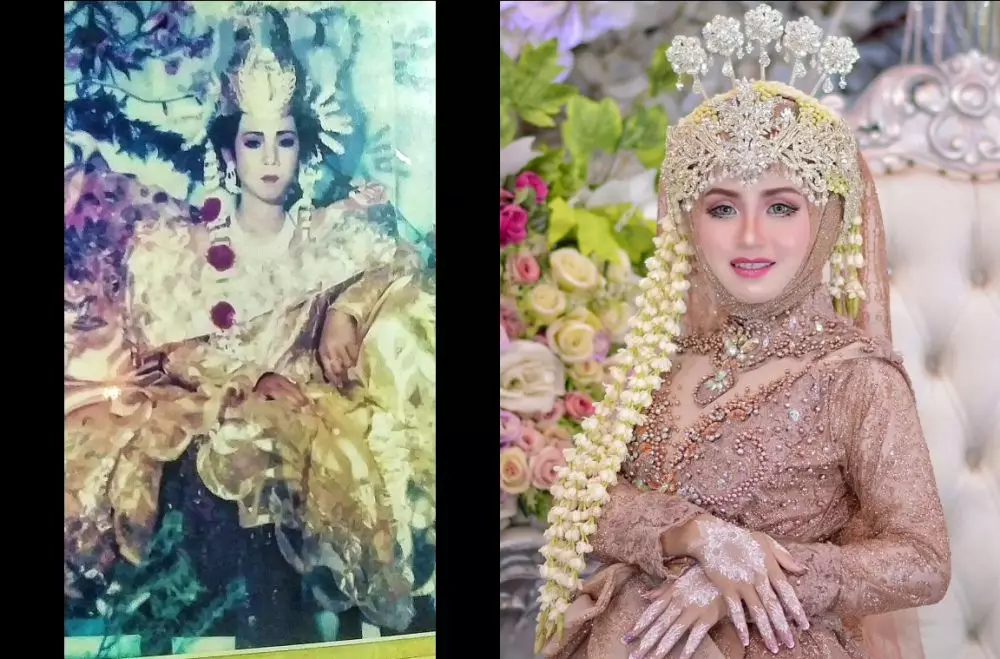 beda makeup pengantin dulu sekarang © TikTok