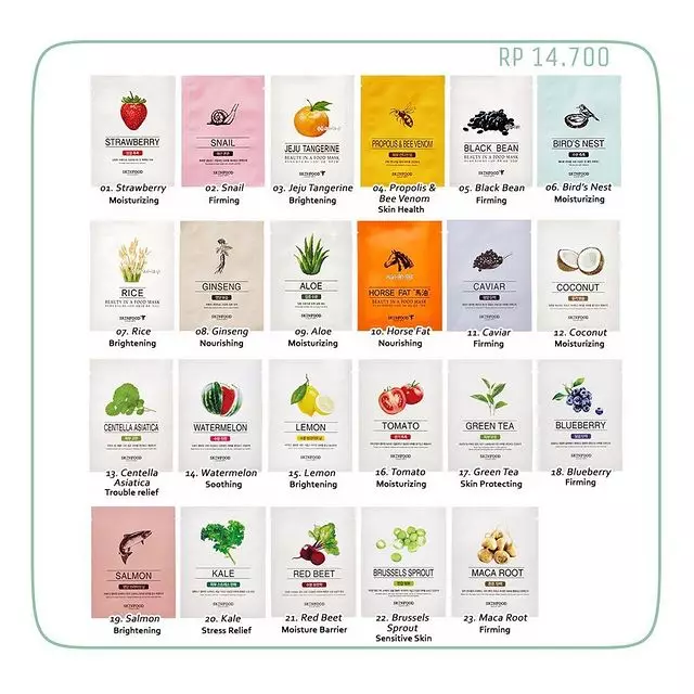 Rekomendasi masker wajah mengandung ginseng Berbagai sumber