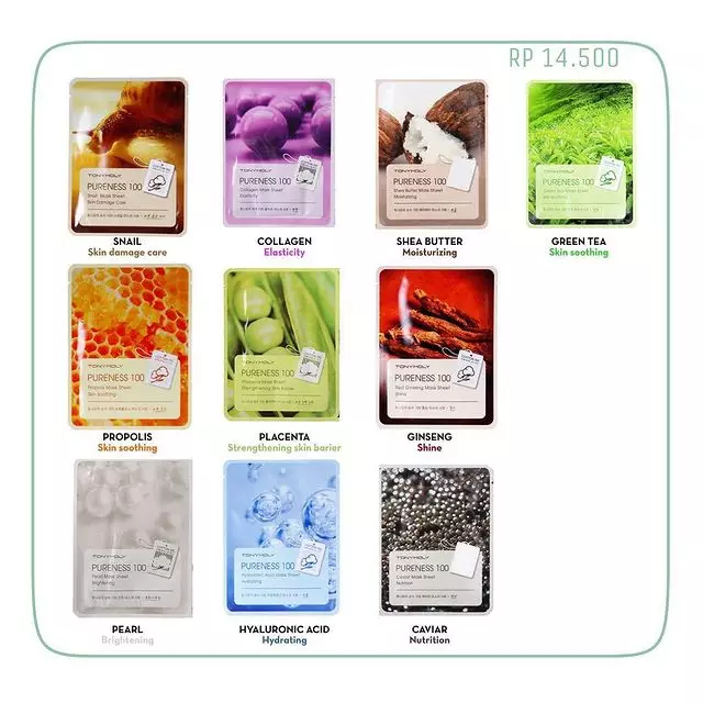 Rekomendasi masker wajah mengandung ginseng Berbagai sumber