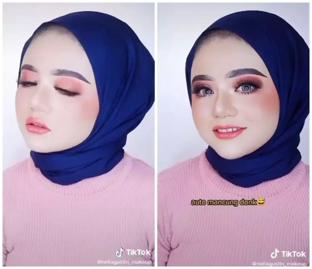 makeup jadi mirip Herlin Kenza © berbagai sumber makeup jadi mirip Herlin Kenza © berbagai sumber
