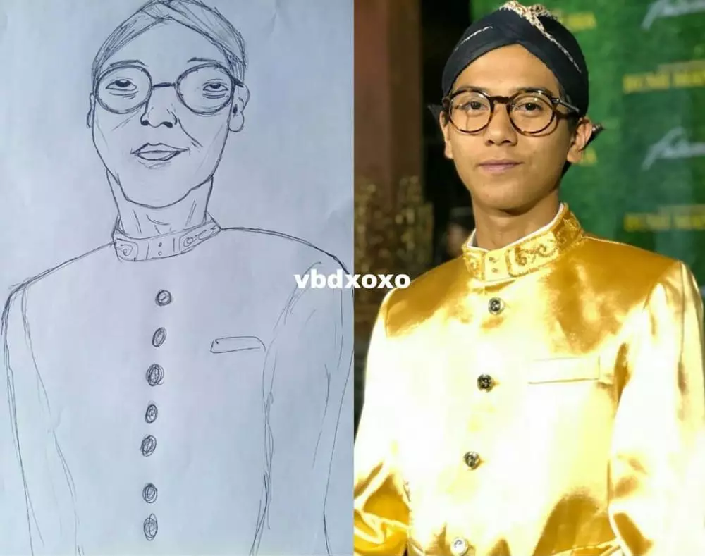 Penampakan lukisan aktor film ini jauh banget dari aslinya Instagram