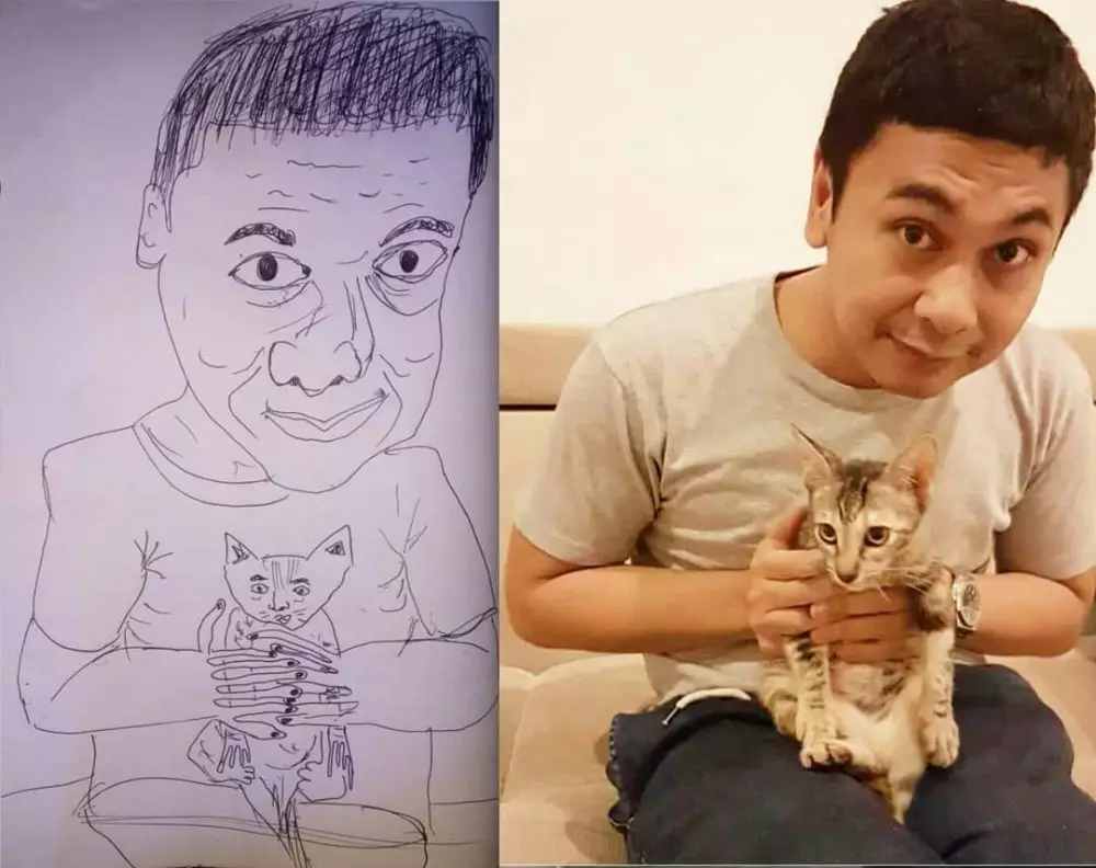 Penampakan lukisan aktor film ini jauh banget dari aslinya Instagram