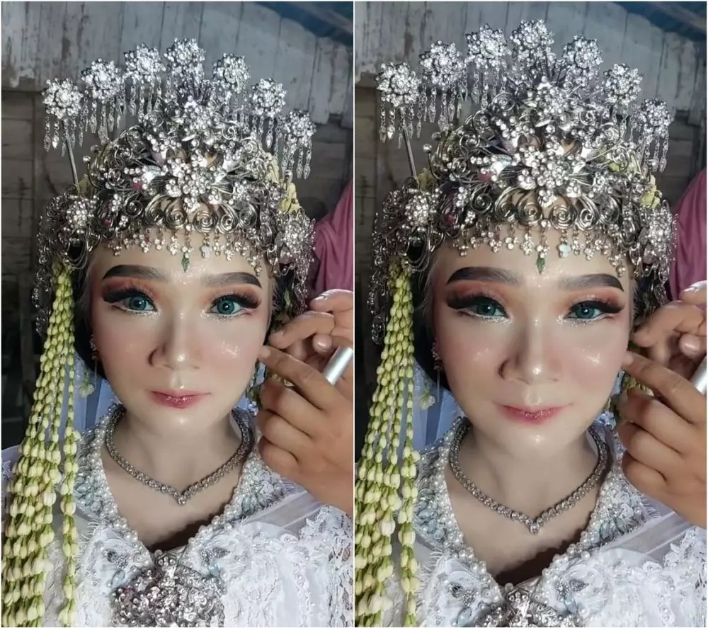 pengantin rias barbie © TikTok