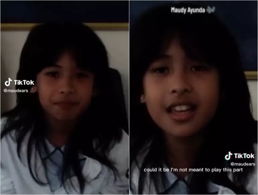 Potret masa kecil Maudy Ayunda © 2022 TikTok
