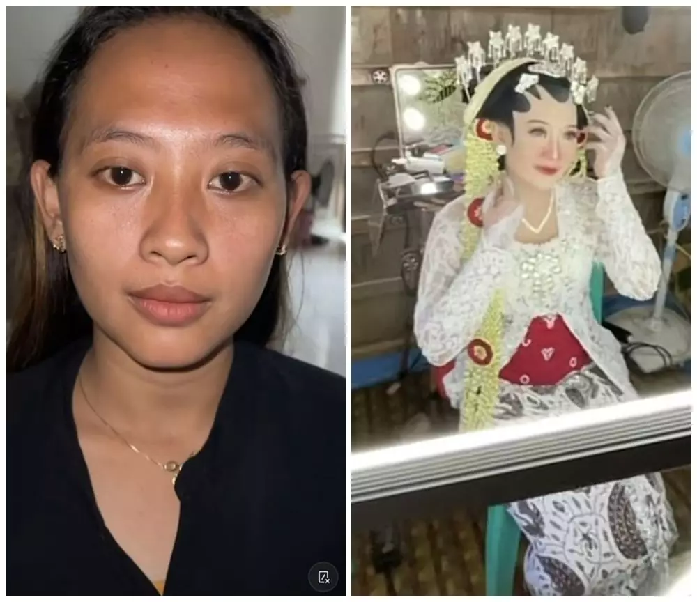 wanita dirias MUA pas ada bekas kerokan © berbagai sumber