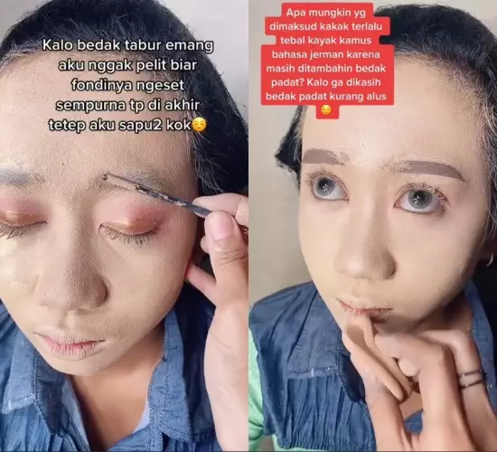pengantin Jawa dirias MUA ala Korean look © TikTok pengantin Jawa dirias MUA ala Korean look © TikTok