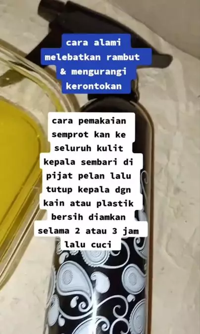 Cara membuat hair spray untuk lebatkan rambut pakai 2 bahan dapur Berbagai sumber Cara membuat hair spray untuk lebatkan rambut pakai 2 bahan dapur Berbagai sumber