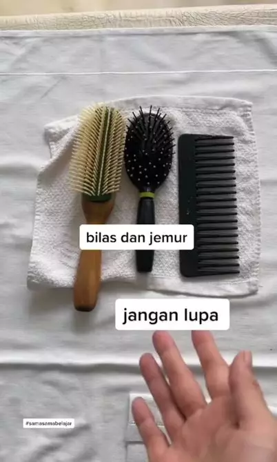 Trik membersihkan hair brush pakai 1 bahan dapur Berbagai sumber