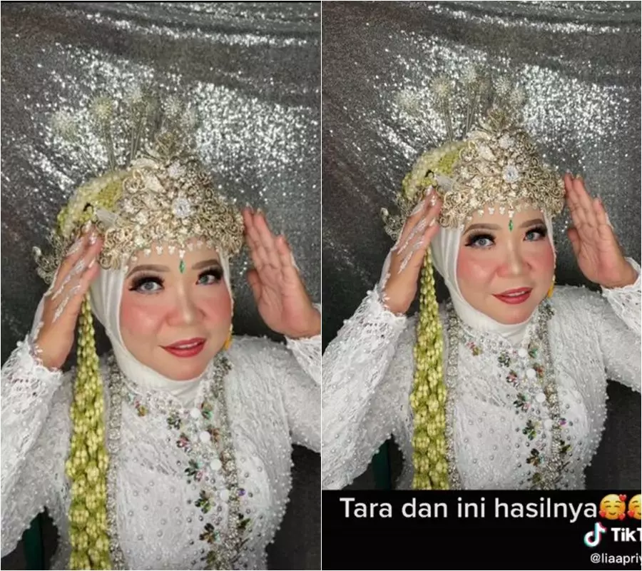 Makeup pengantin Sunda ini rusak © 2022 TikTok