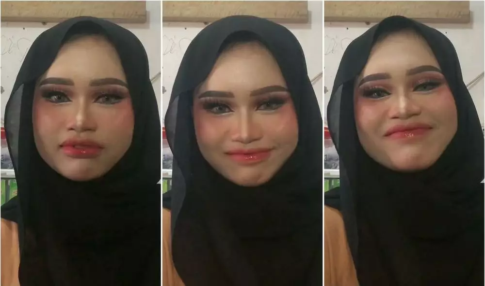 hasil makeup tanpa lighting © TikTok hasil makeup tanpa lighting © TikTok
