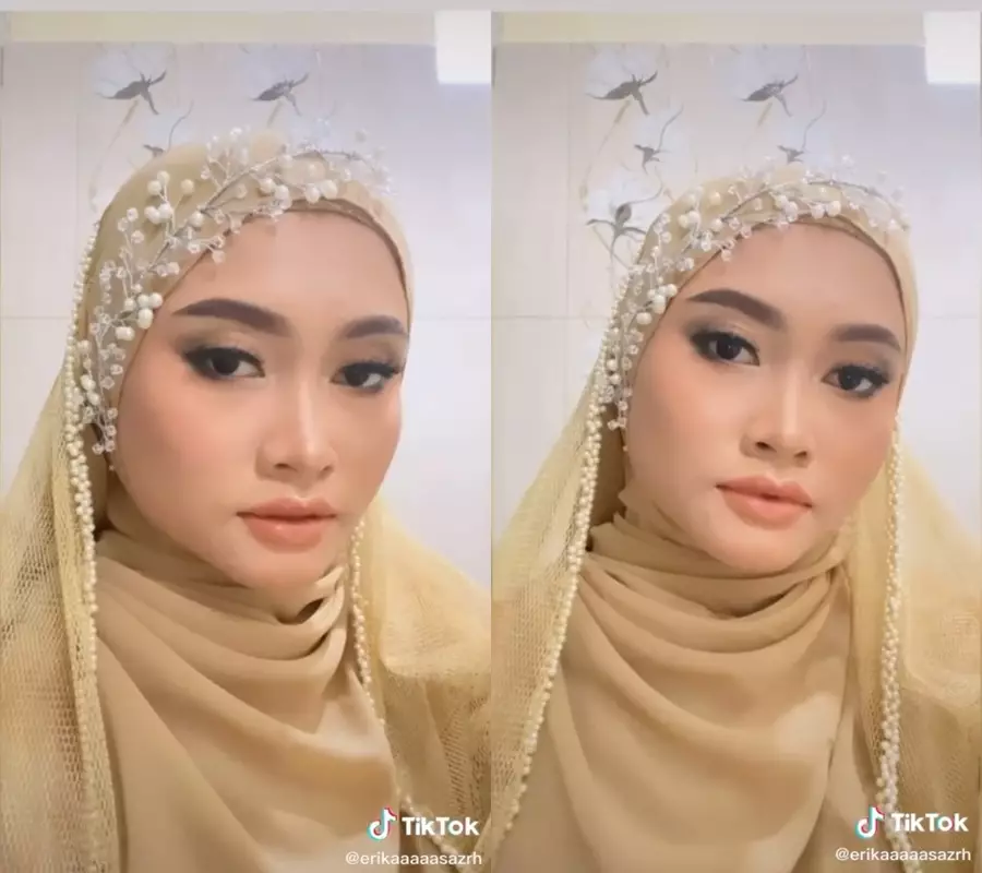 makeup ibu MUA kampung © TikTok/@erikaaazhari makeup ibu MUA kampung © TikTok/@erikaaazhari
