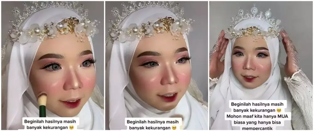 Wanita berhijab minta dirias MUA jadi pengantin ala barbie © 2023 brilio.net