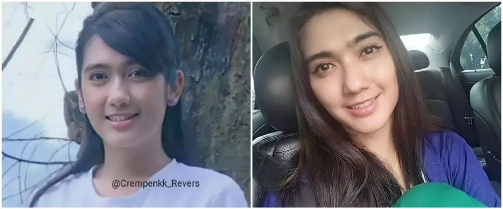 potret dulu dan kini Revi Mariska © Instagram potret dulu dan kini Revi Mariska © Instagram