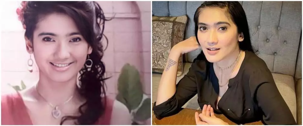 potret dulu dan kini Revi Mariska © Instagram potret dulu dan kini Revi Mariska © Instagram