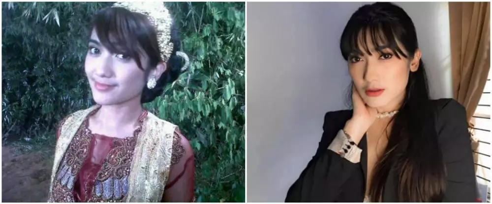 potret dulu dan kini Revi Mariska © Instagram potret dulu dan kini Revi Mariska © Instagram