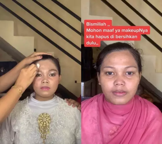 pengantin ini minta dirias ulang © TikTok pengantin ini minta dirias ulang © TikTok