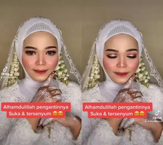 pengantin ini minta dirias ulang © TikTok pengantin ini minta dirias ulang © TikTok