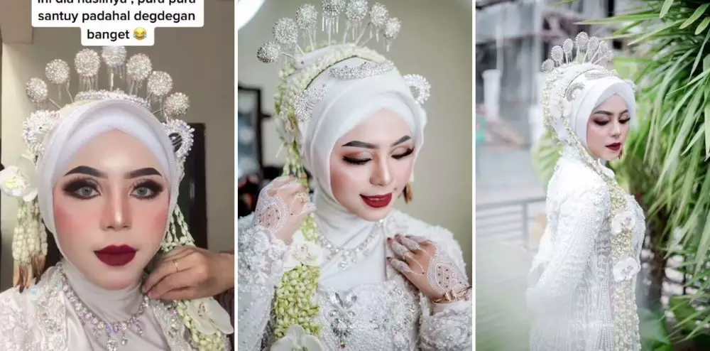 mua makeup sendiri di nikahan © TikTok