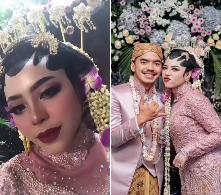 mua makeup sendiri di nikahan © TikTok