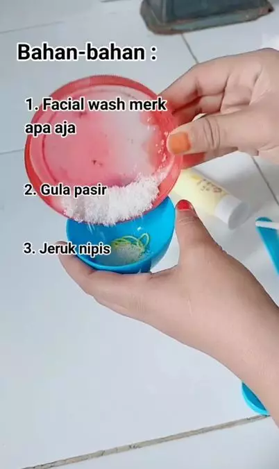 Trik ubah facial wash jadi scrub pakai 2 bahan dapur Berbagai sumber Trik ubah facial wash jadi scrub pakai 2 bahan dapur Berbagai sumber
