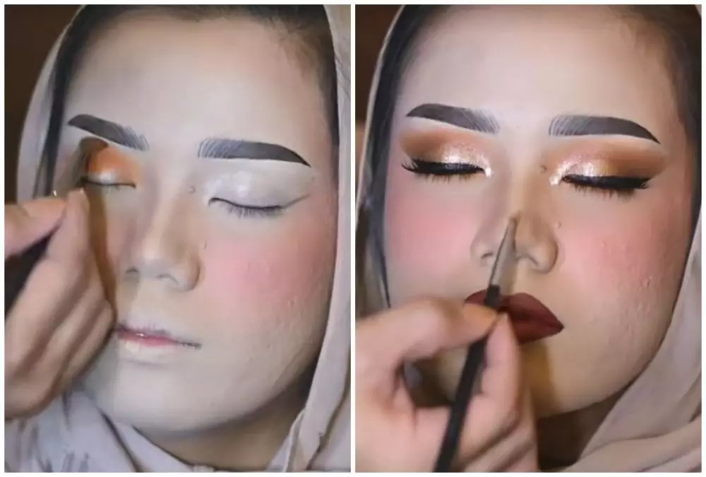 rias pengantin yang sedang break out © Tiktok