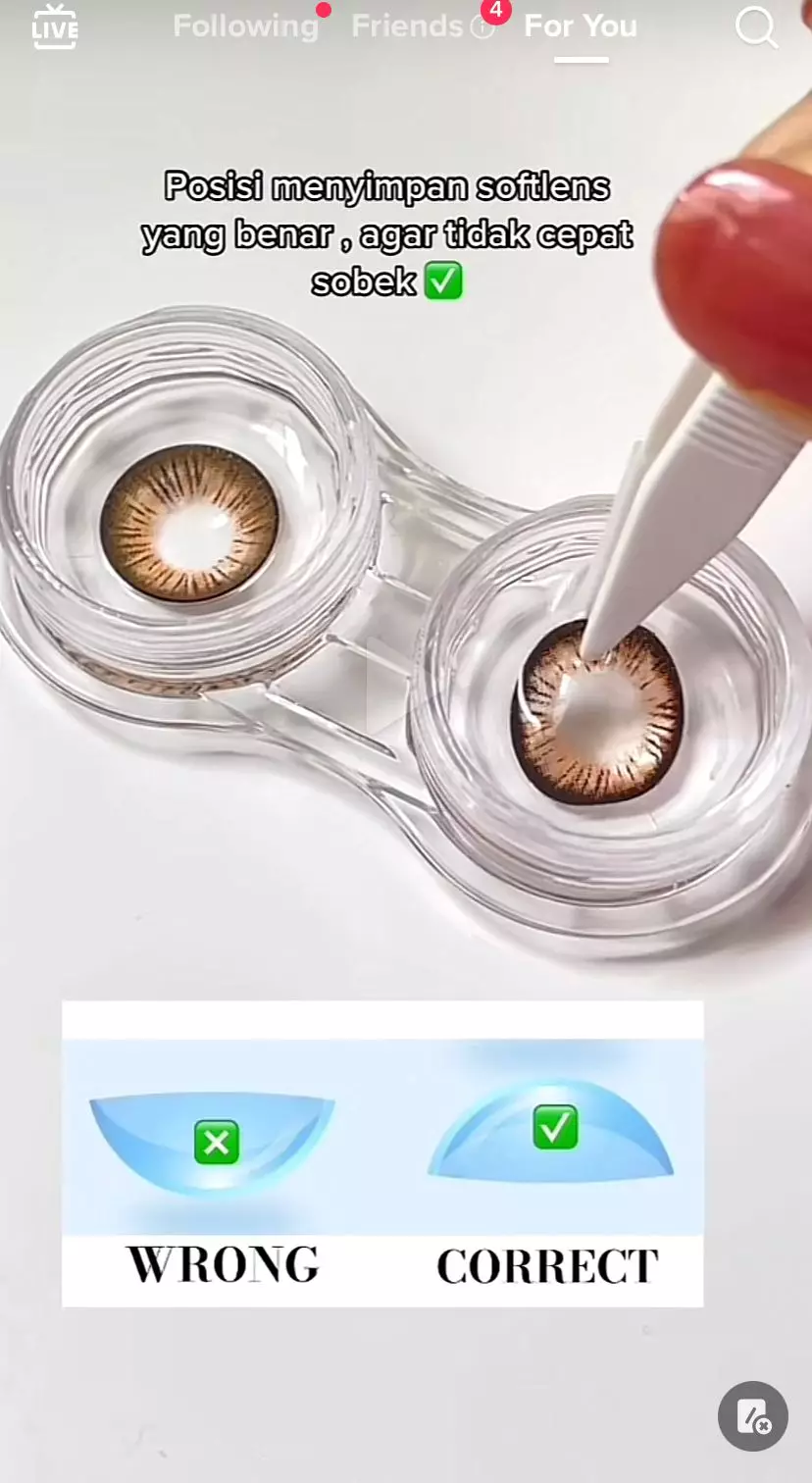 trik menyimpan softlens © 2023 brilio.net