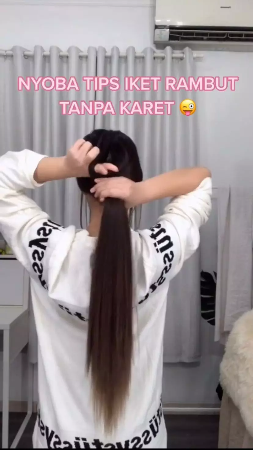 trik mudah ikat rambut © berbagai sumber trik mudah ikat rambut © berbagai sumber