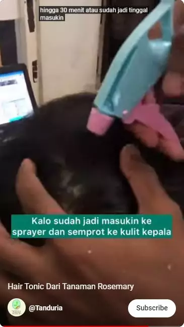 cara membuat hair tonic hanya pakai 1 jenis daun berbagai sumber