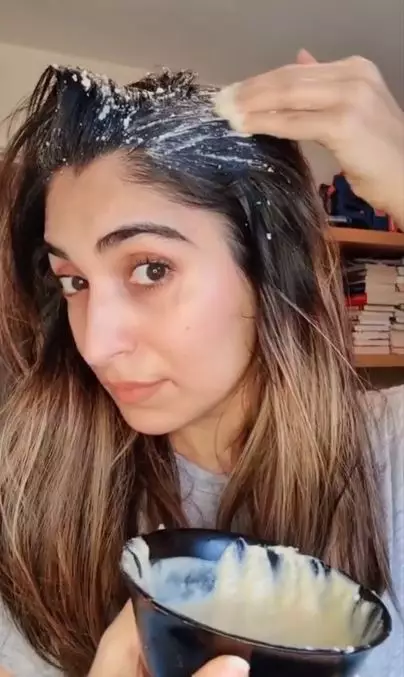 Cara membuat keratin hair mask rambut berwarna pakai 1 bahan makanan Berbagai sumber