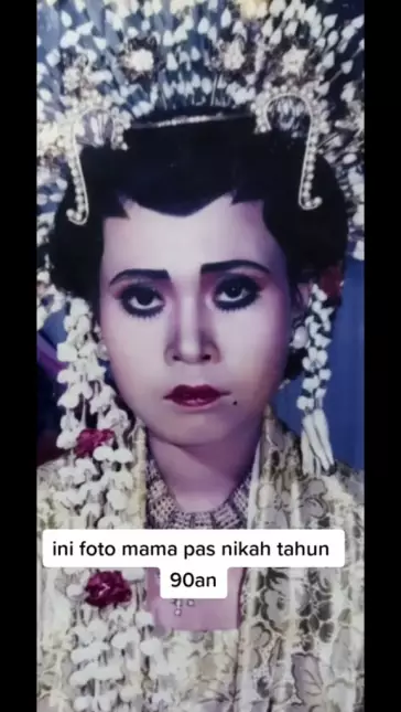 makeup pengantin 90an ikonik © TikTok
