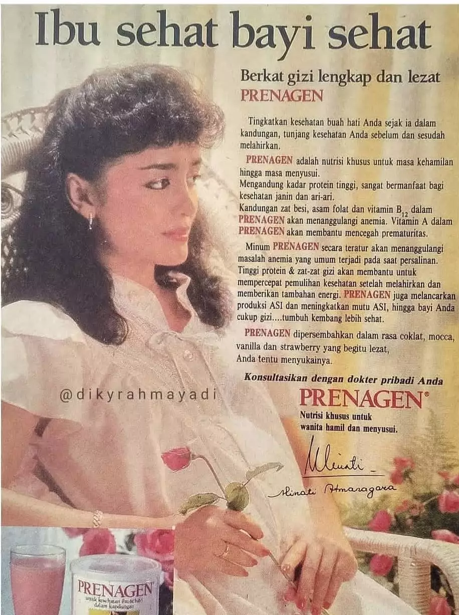 Minati Atmanegara saat jadi bintang iklan jadul © 2023 brilio.net