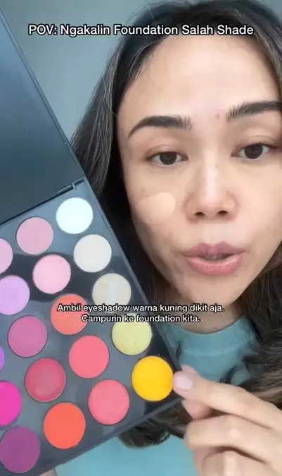 Trik mengatasi foundation salah shade dengan 1 alat makeup Berbagai sumber