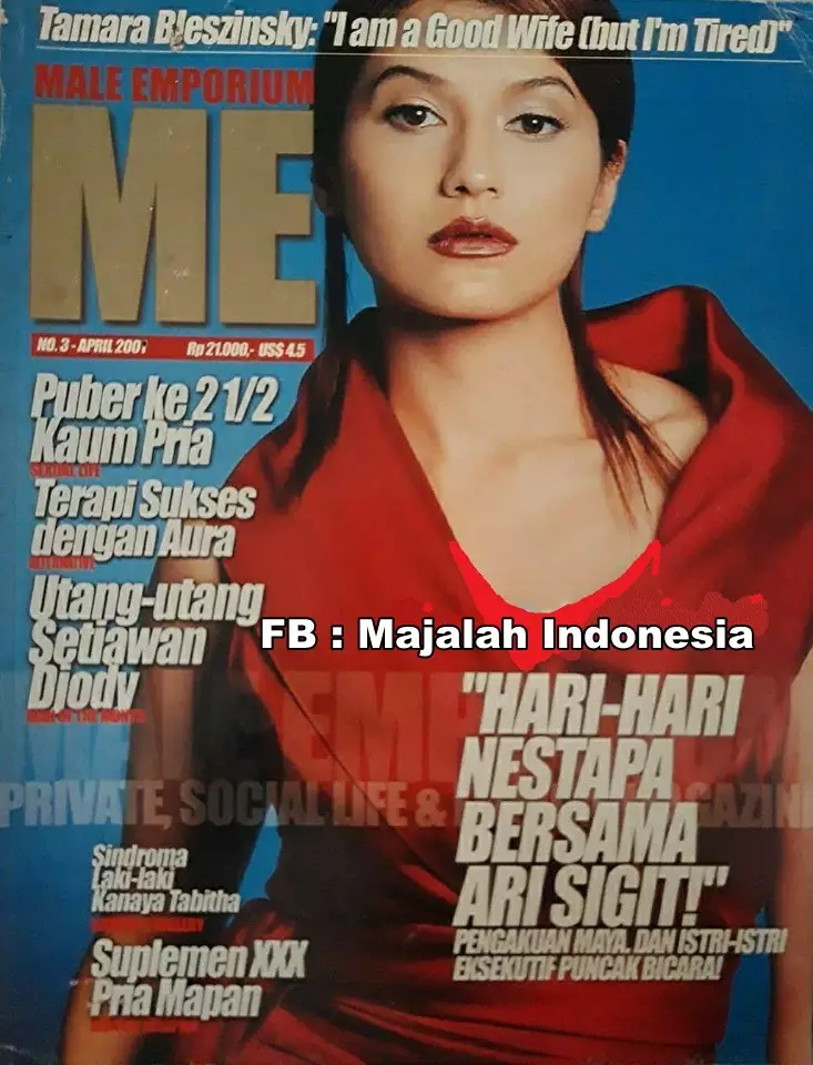 potret menawan tamara covergirl jadul © instagram