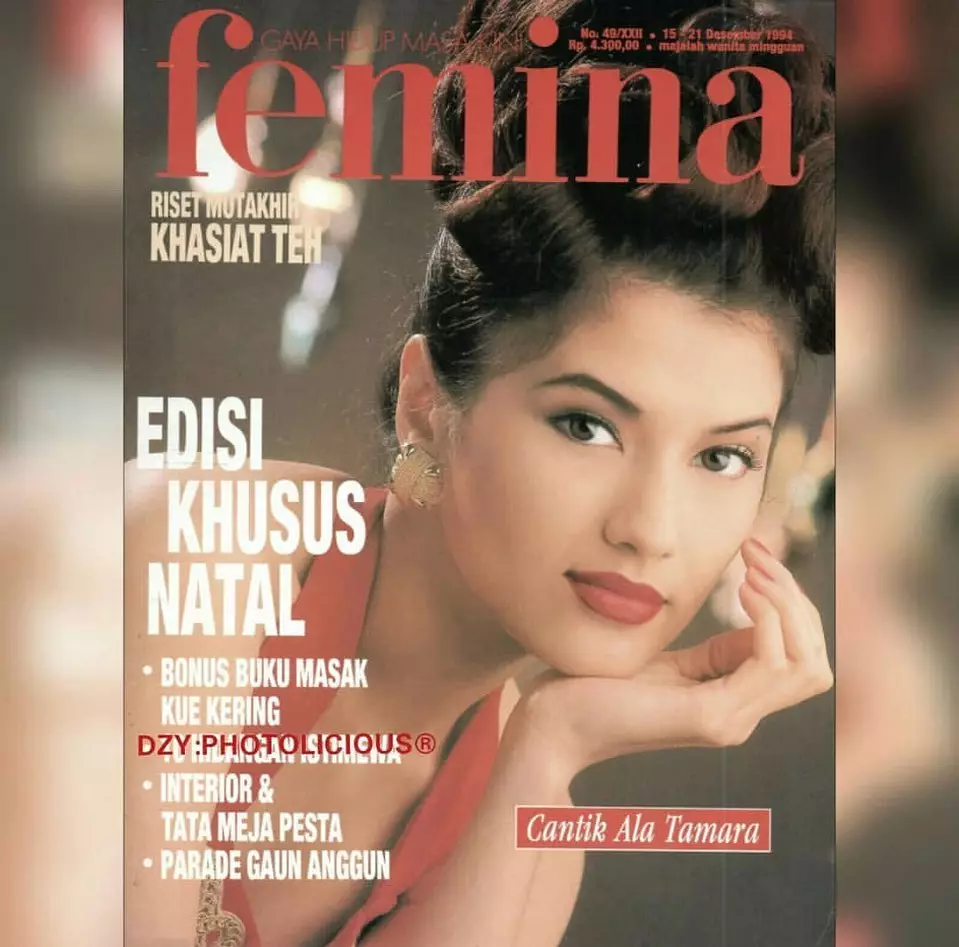 potret menawan tamara covergirl jadul © instagram