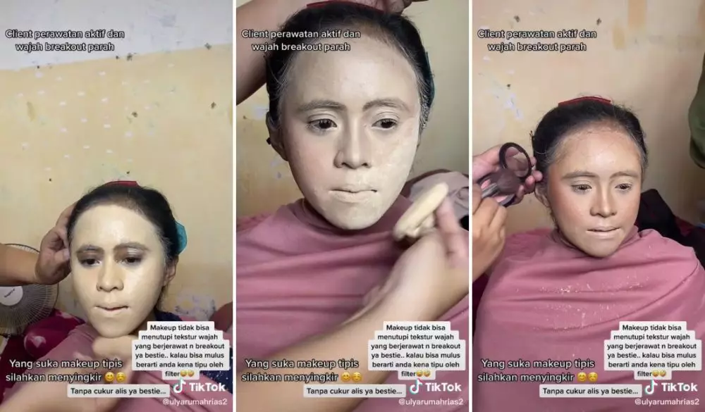 makeup medok bak topeng © TikTok
