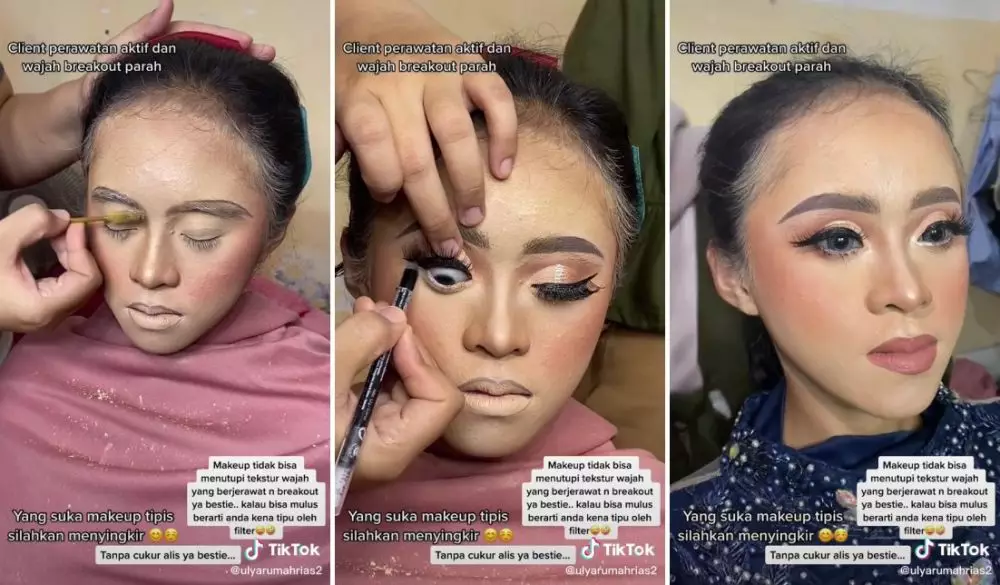 makeup medok bak topeng © TikTok