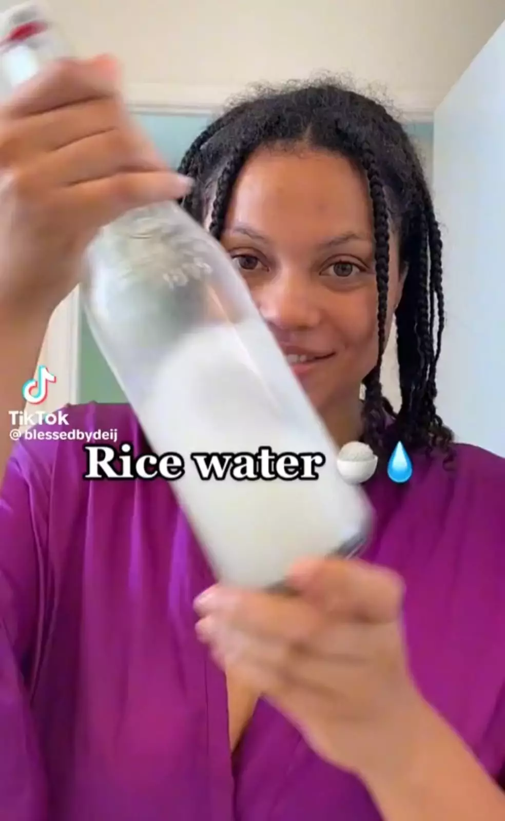 Cuma pakai air bekas © TikTok