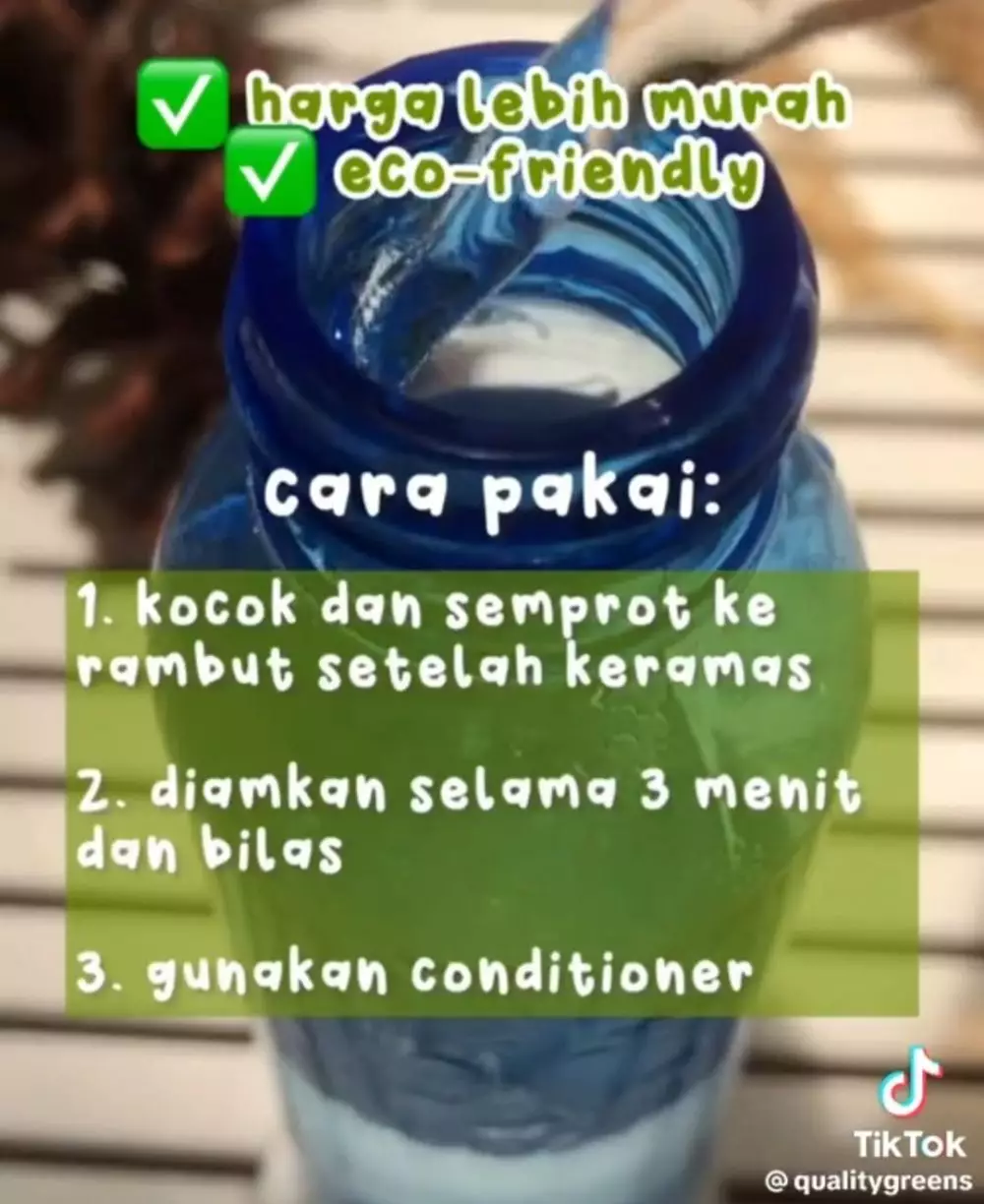 bisa diubah jadi hair tonic © TikTok