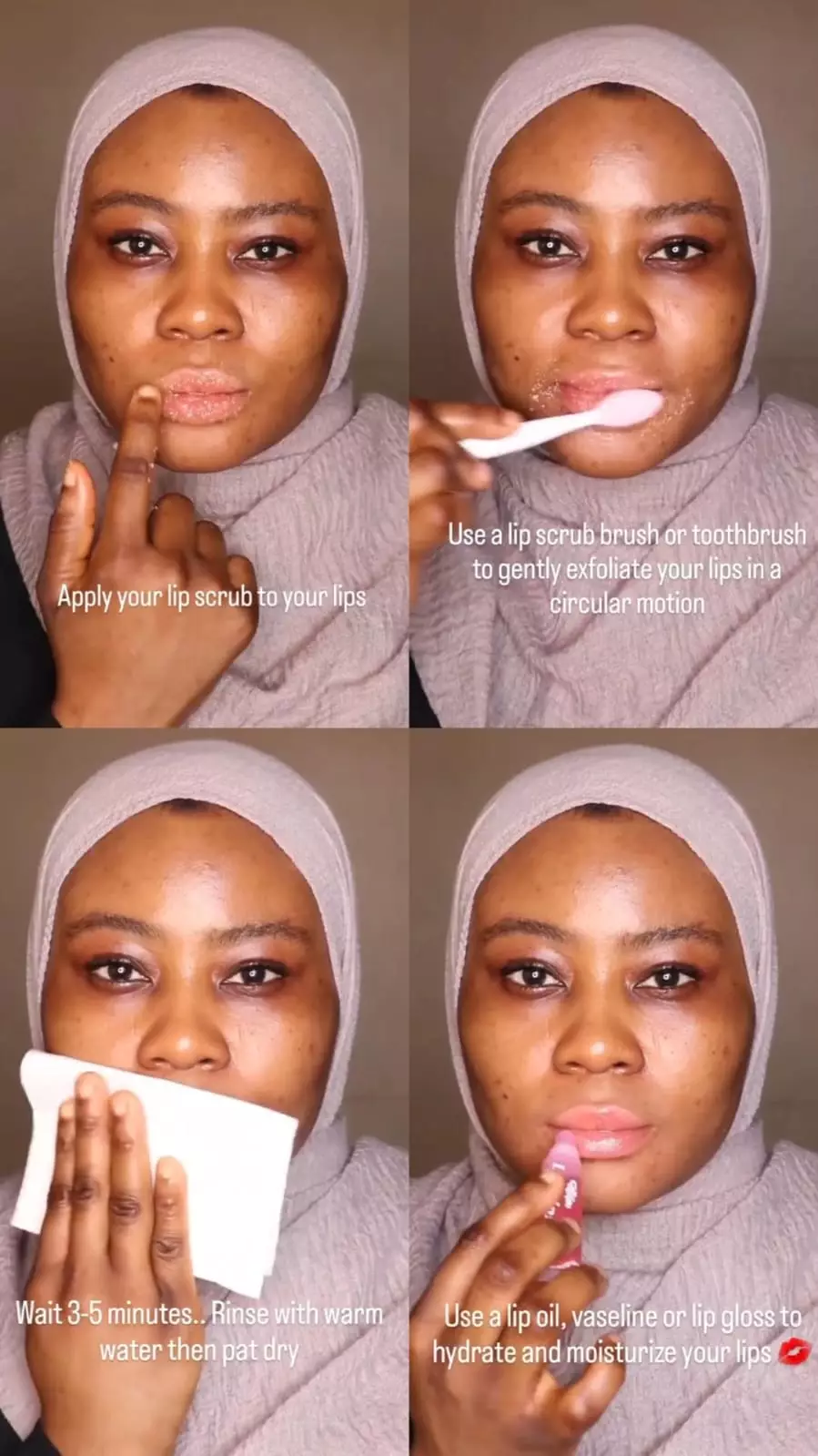 trik mencerahkan bibir kasar dan kering © Instagram