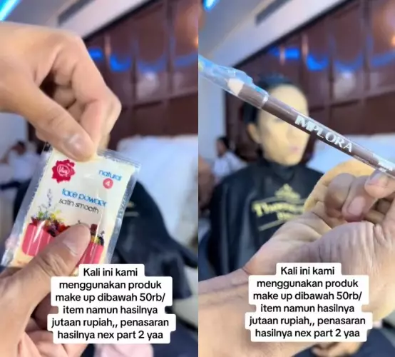 makeup low budget Rp 50 ribu © TikTok