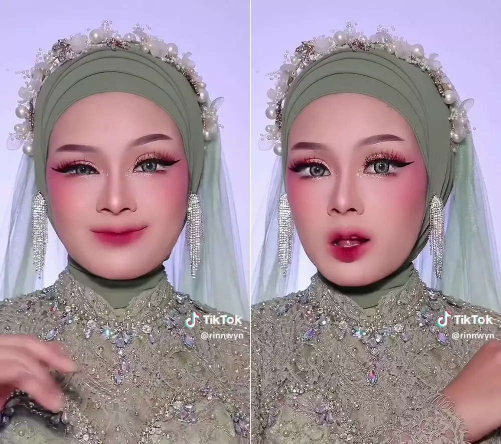makeup pengantin modern © TikTok