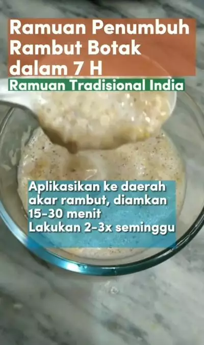 Trik menumbuhkan kembali rambut botak pakai 1 jenis biji-bijian Berbagai sumber