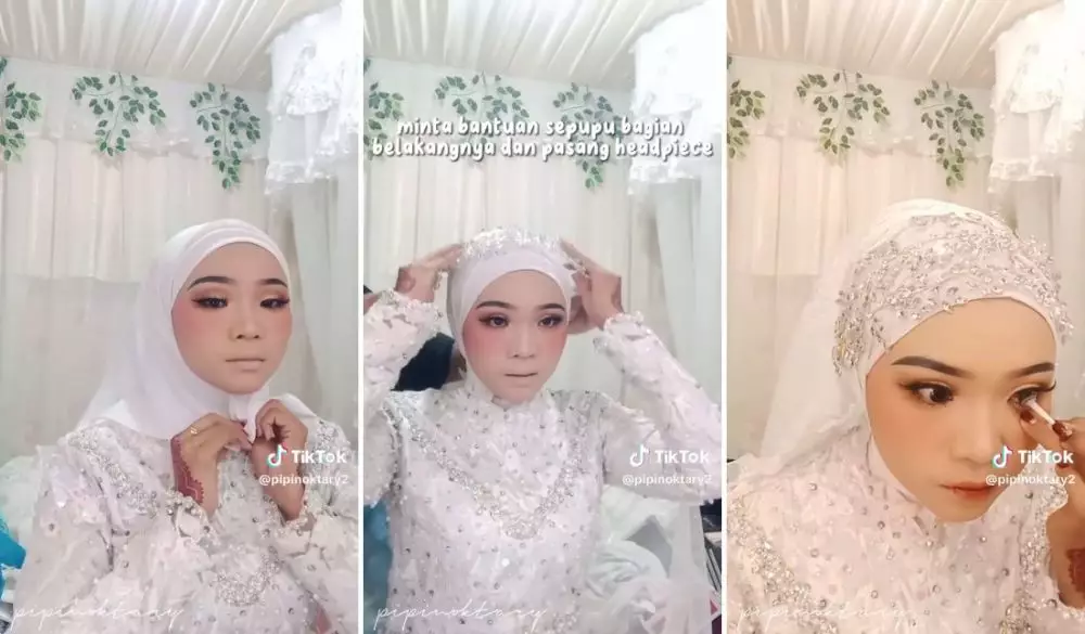 makeup nikahan sendiri © TikTok makeup nikahan sendiri © TikTok