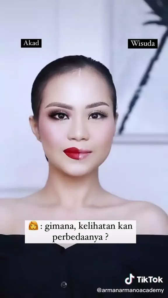 beda makeup wisuda akad © TikTok