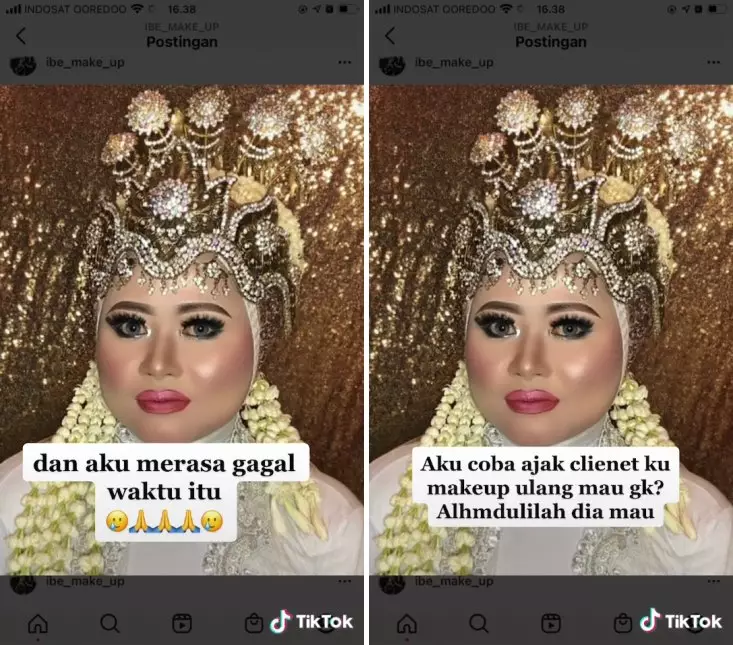 makeup pengantin sunda gagal © TikTok makeup pengantin sunda gagal © TikTok