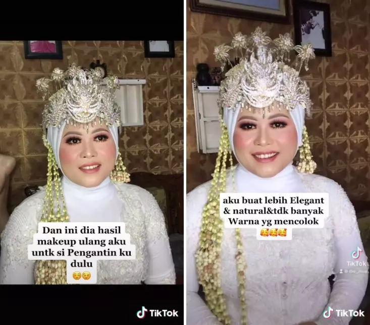 makeup pengantin sunda gagal © TikTok makeup pengantin sunda gagal © TikTok