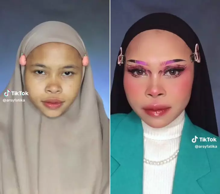 makeup look fantasi © TikTok