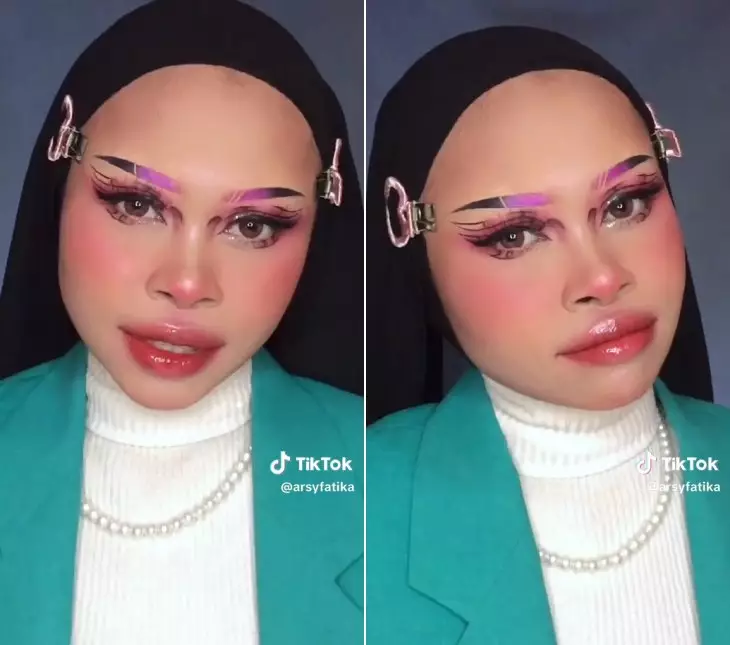 makeup look fantasi © TikTok
