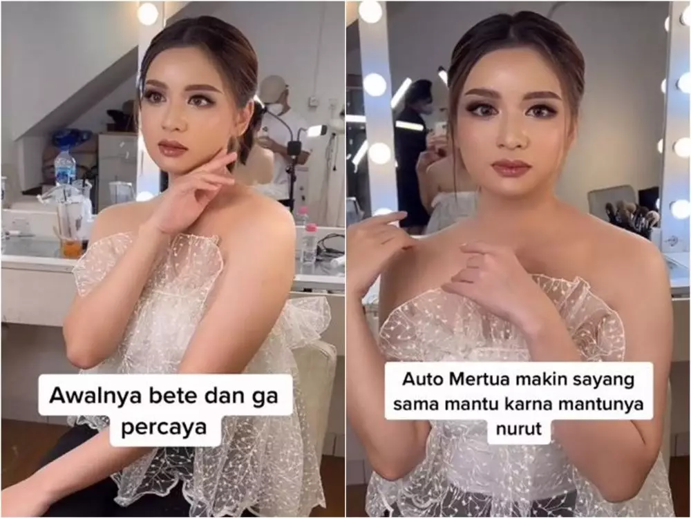 auto bening makeup mertua © TikTok