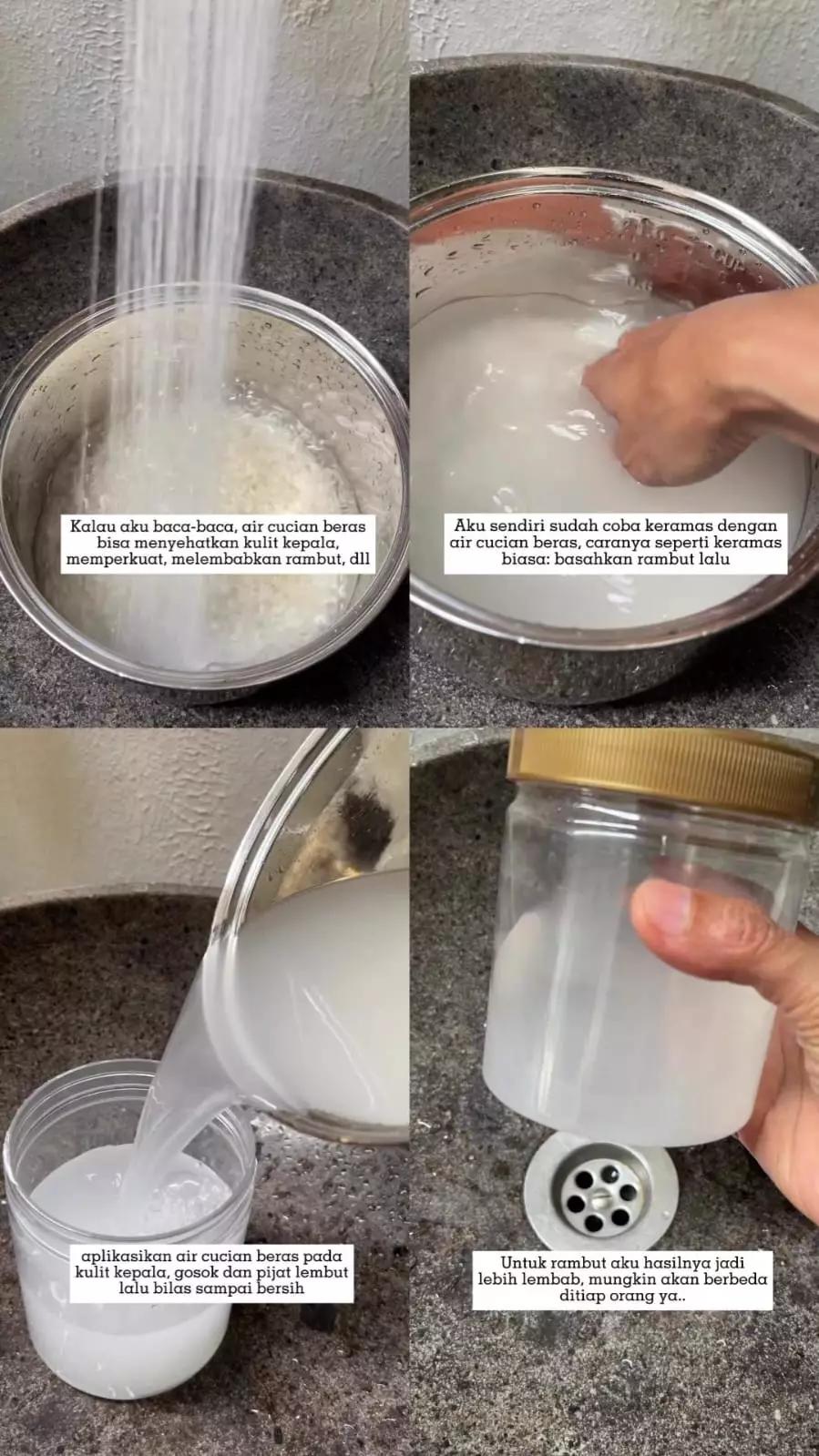 keramas pakai air © Instagram keramas pakai air © Instagram